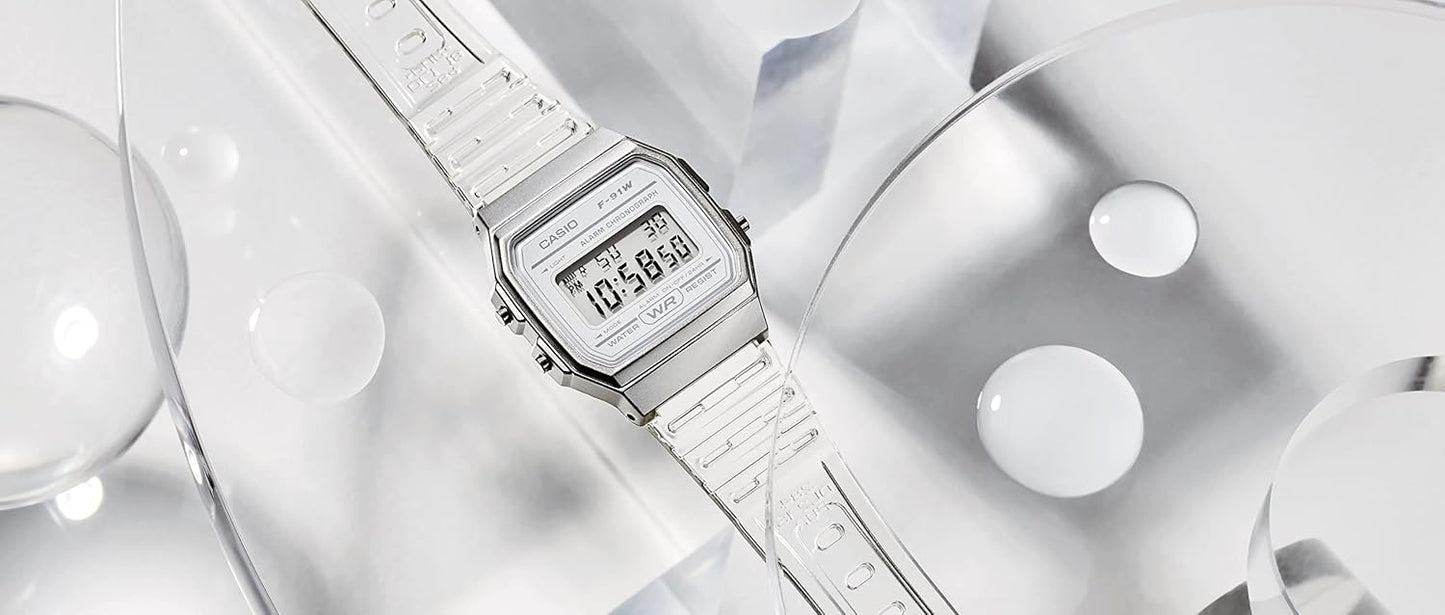 Casio F91W Series | Digital Watch | Water Resistant | LED Light | 1/100 SEC Stopwatch | Regular Time Keeping