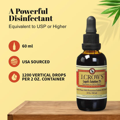 J.CROW’S Lugol's Iodine 2%