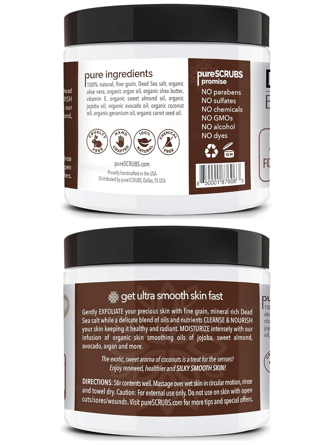 pureSCRUBS Coconut Body Scrub Set