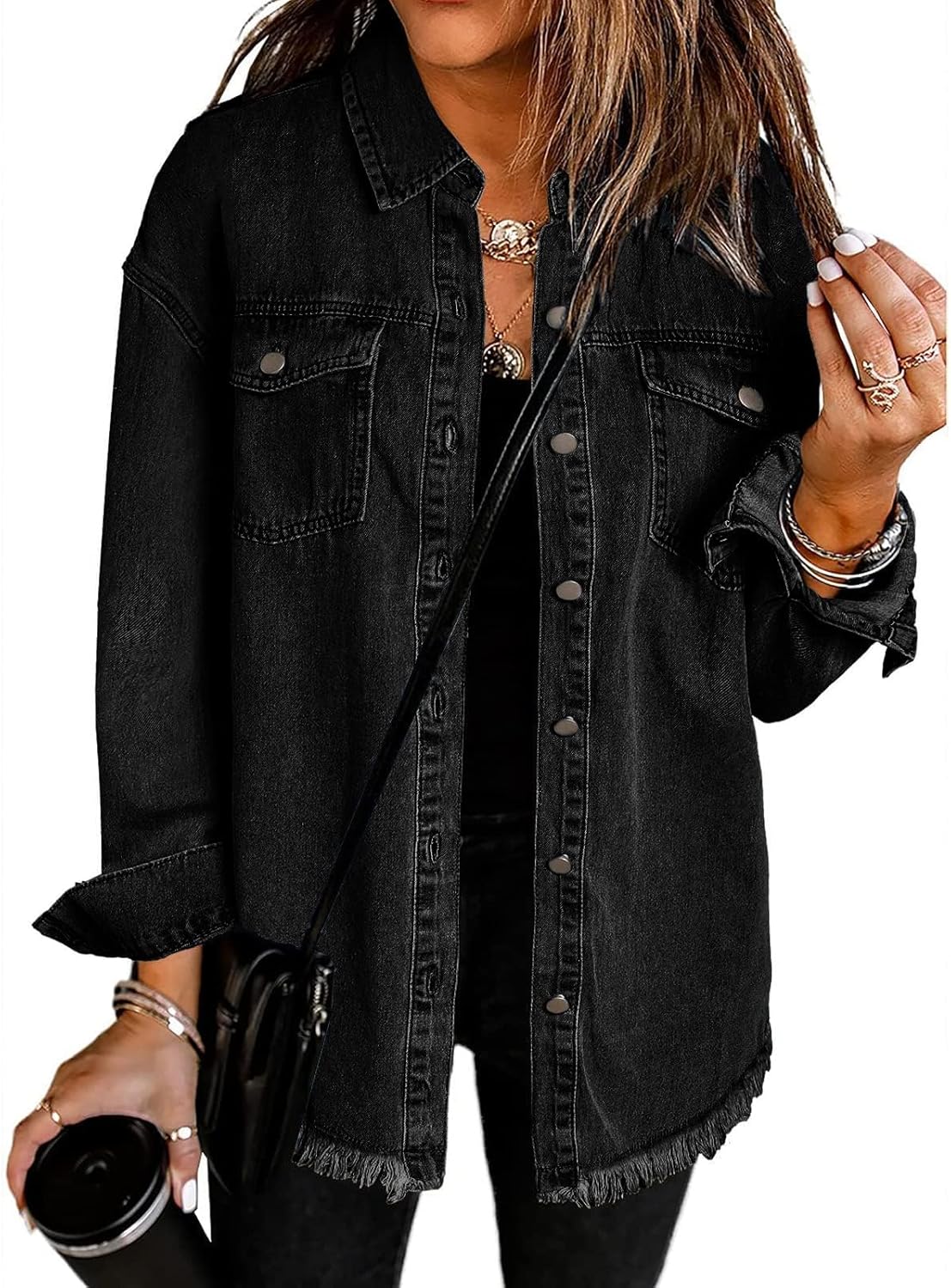 Vetinee Oversized Shacket 