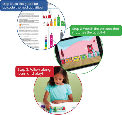 Hand2Mind MathLink Cubes Numberblocks Set - 30 Activities