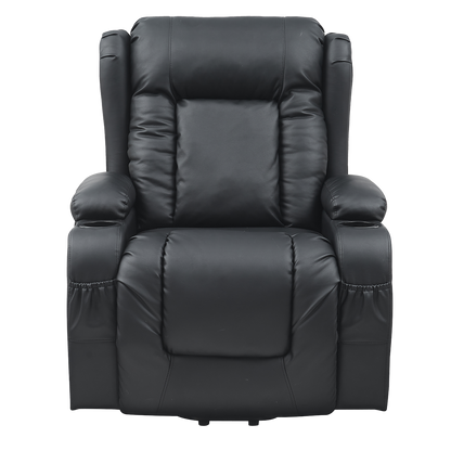Lift Heated Leather Recliner Electric Massage Chair with USB port