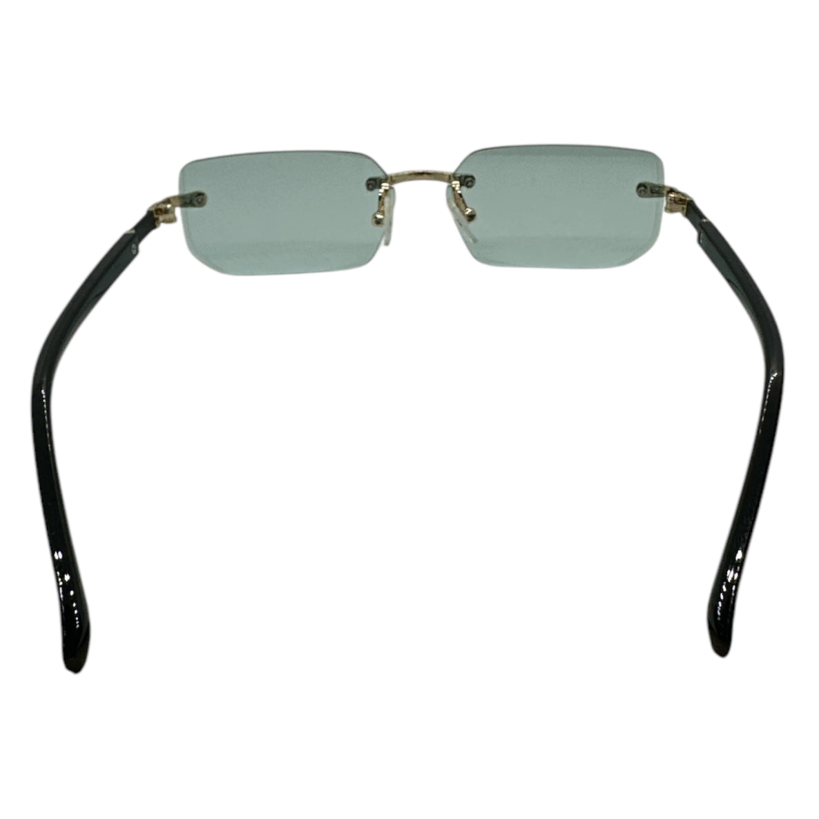 Ocean Turquoise Rimless Sunglasses for Men and Women