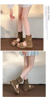 women-bohemian-suede-peep-toe-ankle-boots