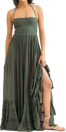 Boho backless summer maxi dress