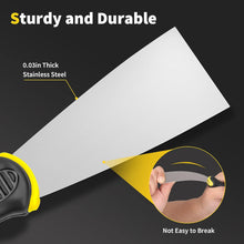 4-piece stainless steel putty knife