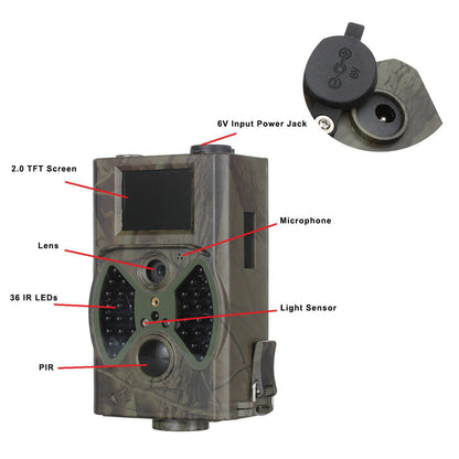 Home security camera with 20-meter effective night vision range