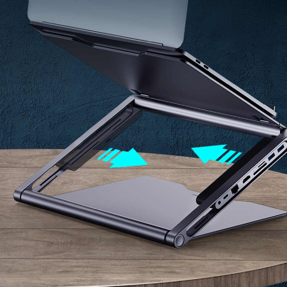 Laptop stand docking station