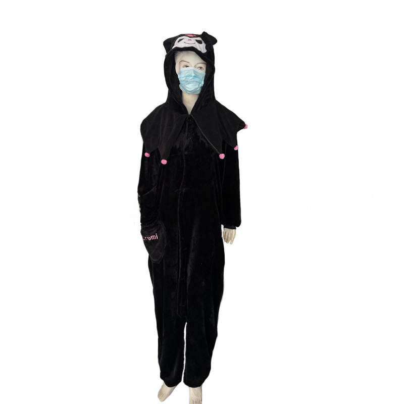 2023 Kuromi Cartoon Fleece Winter Pajama Onesie -- costume -- product