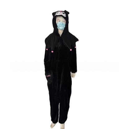 2023 Kuromi Cartoon Fleece Winter Pajama Onesie -- costume -- product