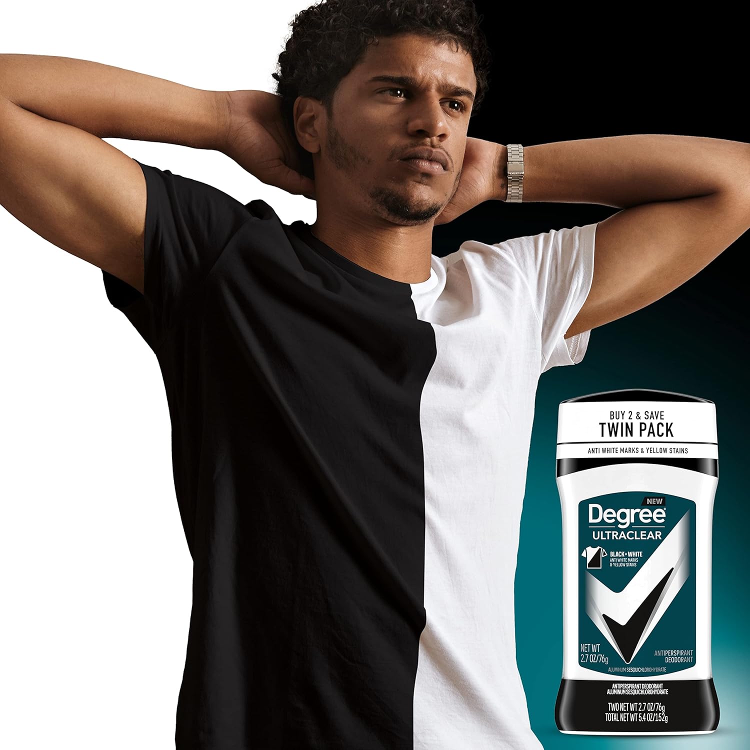 Degree Men Deodorant Black+White 