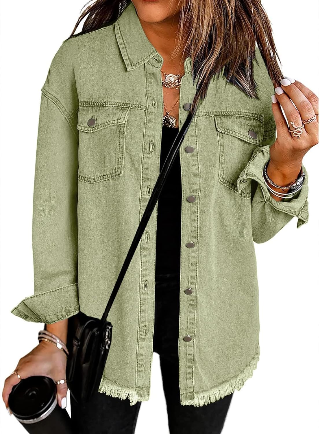 Vetinee Oversized Shacket 
