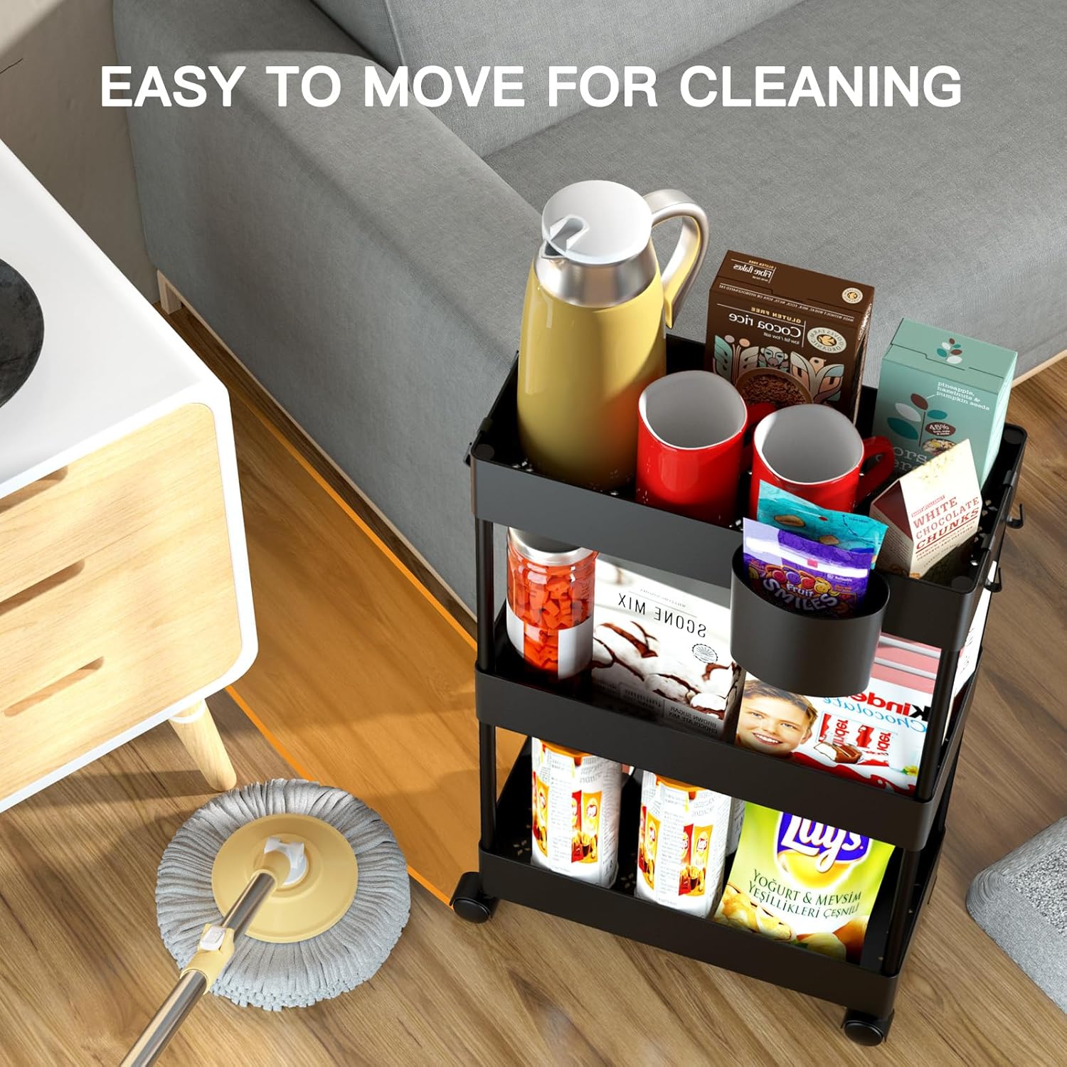 Pipishell Slim Storage Cart