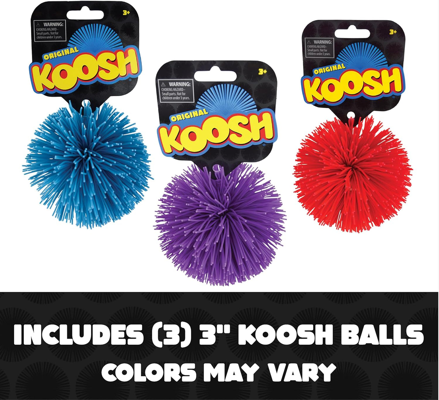Koosh Balls 3" – 3 Pack for Kids’