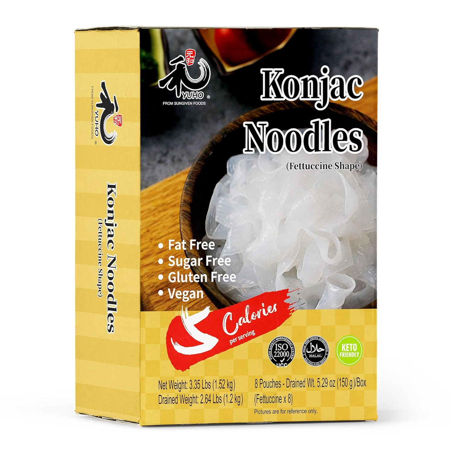 YUHO Shirataki Konjac 8 Pack