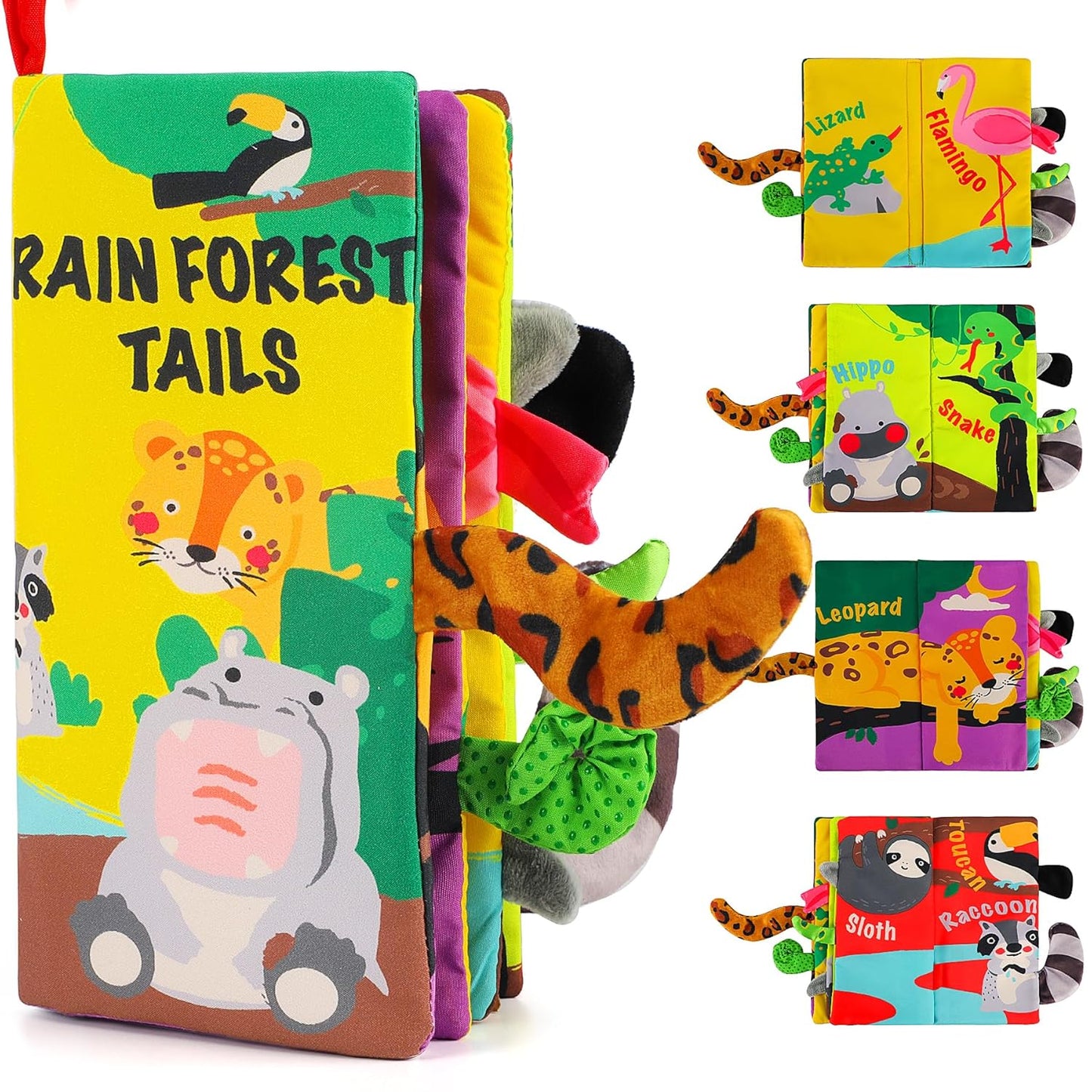 Infant touch and feel cloth book