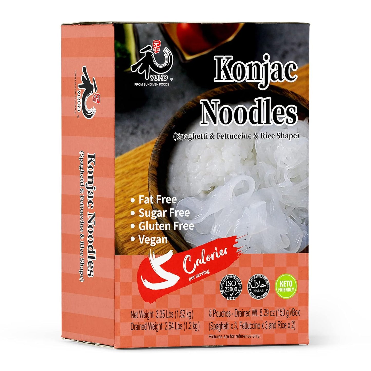 YUHO Shirataki Konjac 8 Pack