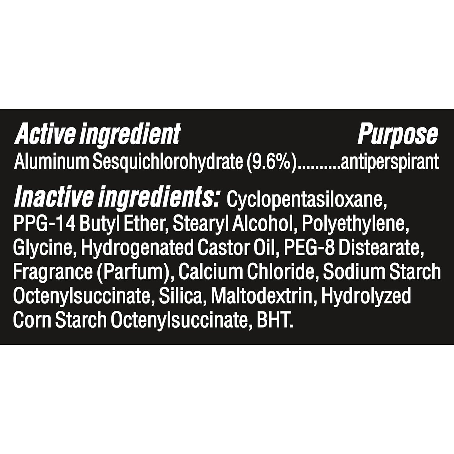 Degree Men Deodorant Black+White 