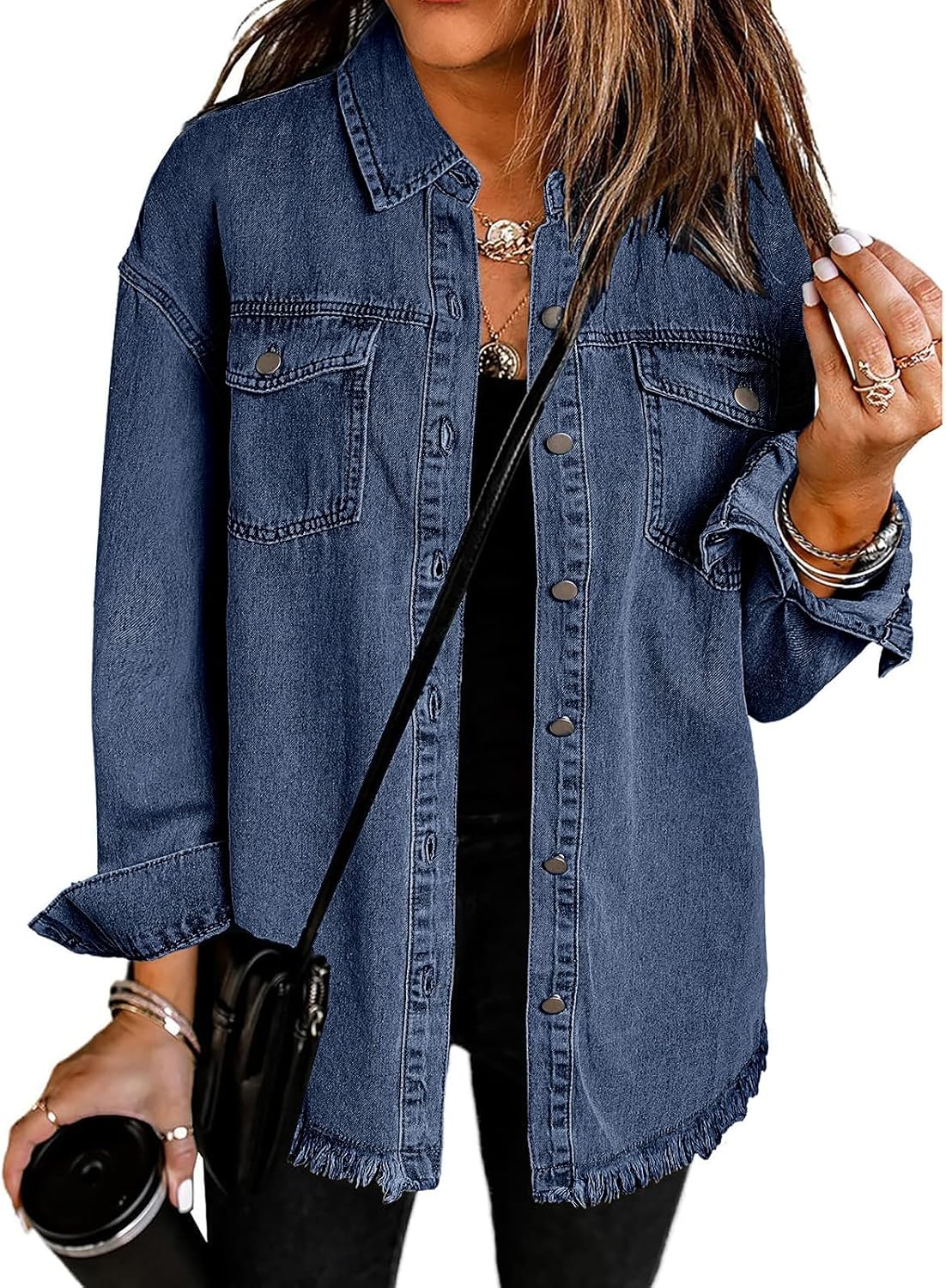 Vetinee Oversized Shacket 