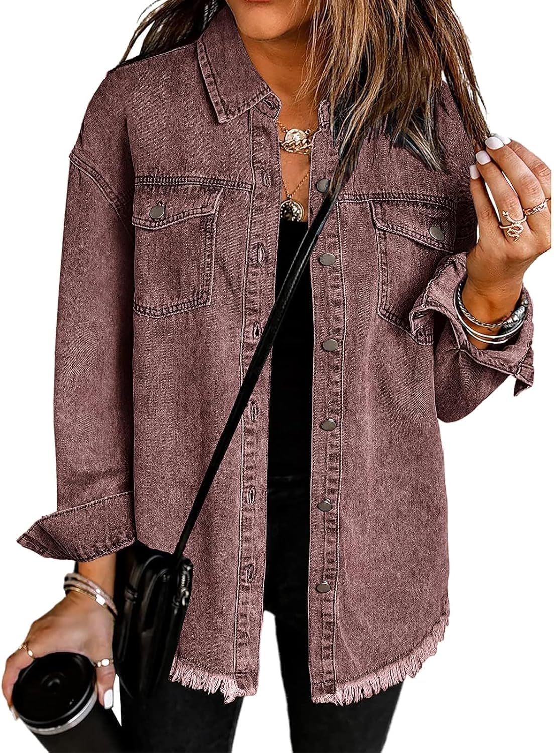 Vetinee Oversized Shacket 