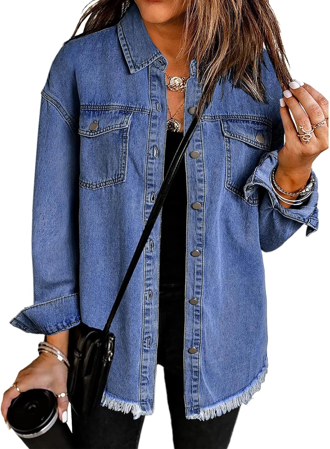 Vetinee Oversized Shacket 