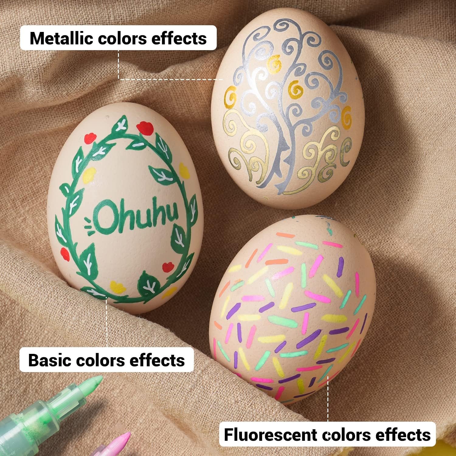 Ohuhu acrylic paint markers 40 colors
