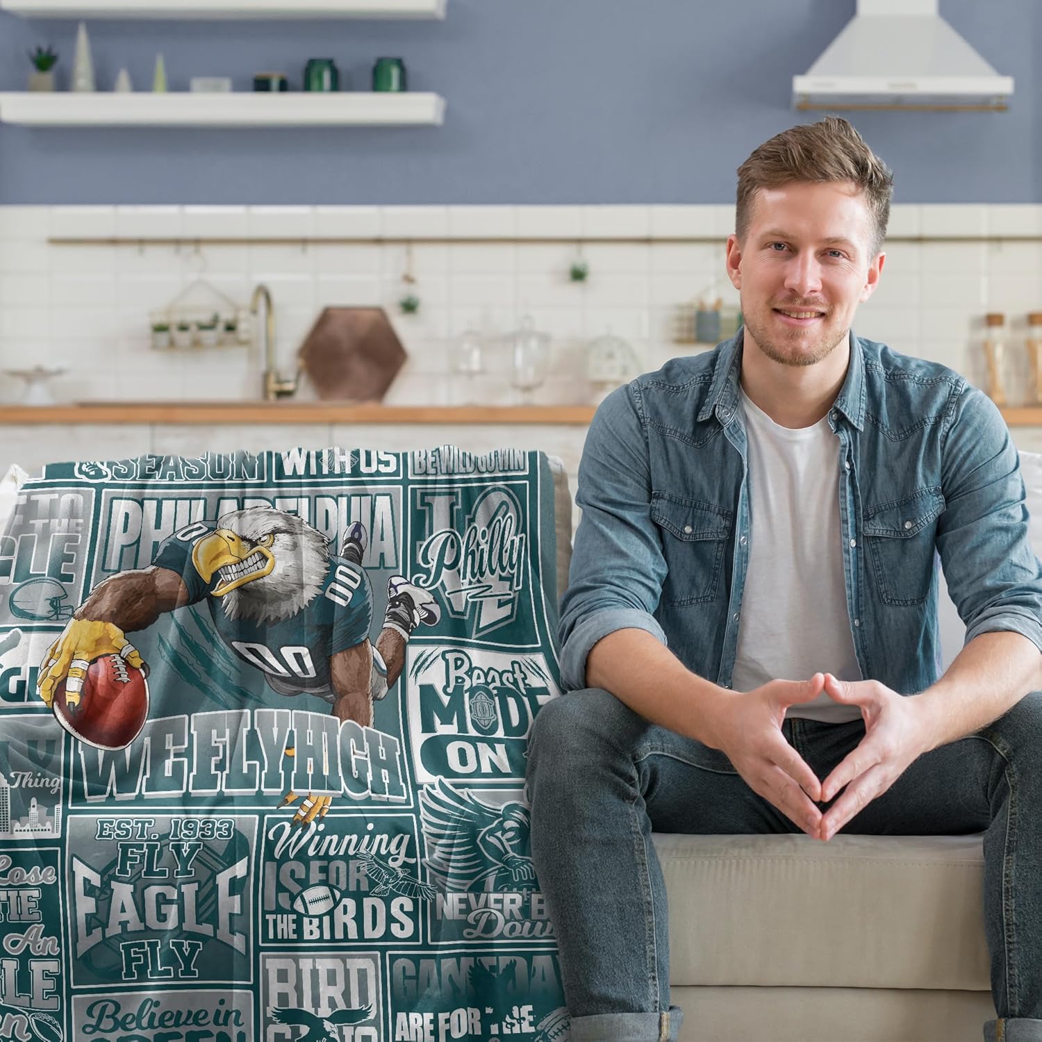 Football Throw Blanket 