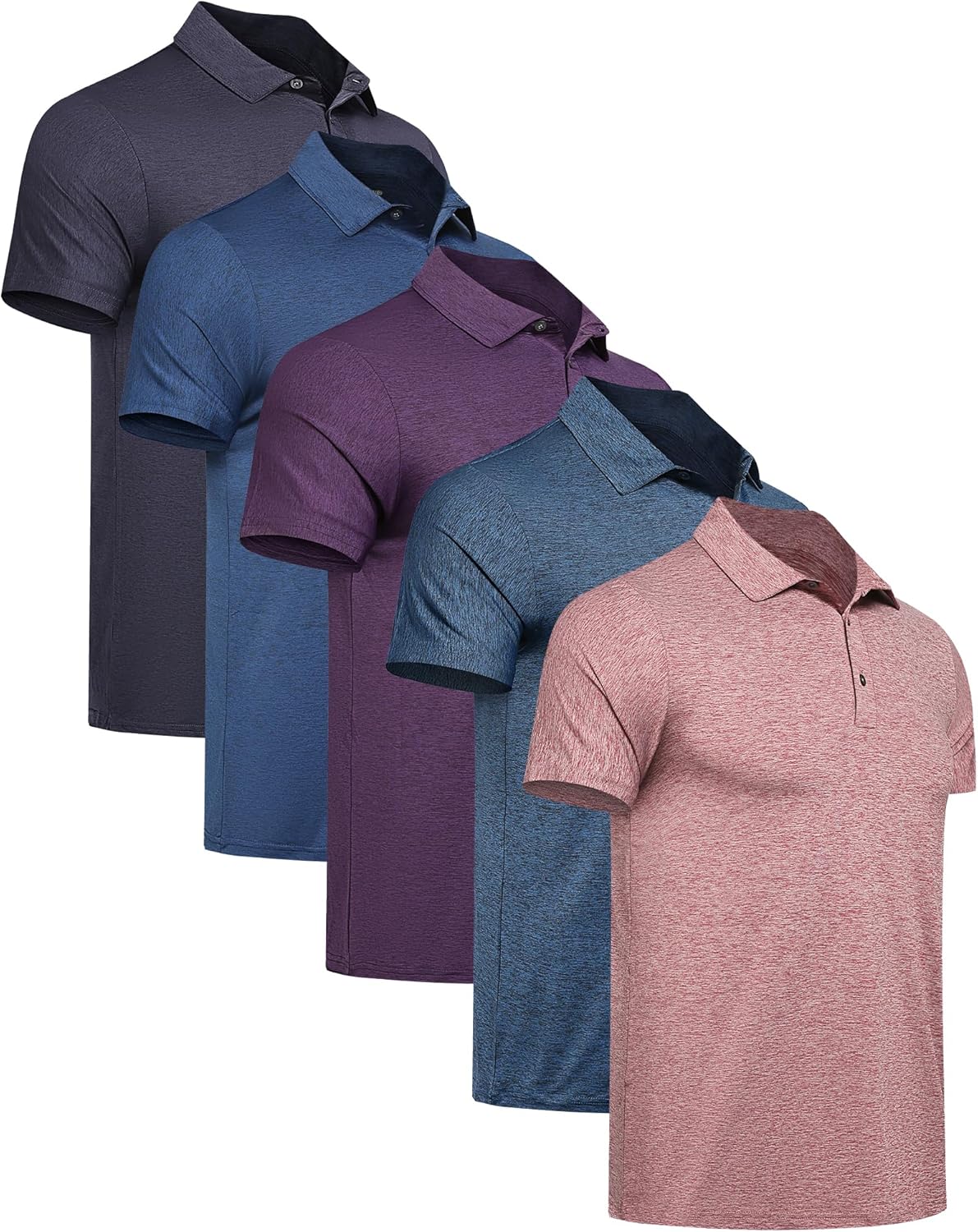 ELALEO Men's Polo Shirts 