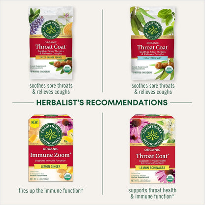 Throat Coat Lemon Ginger Lozenges 