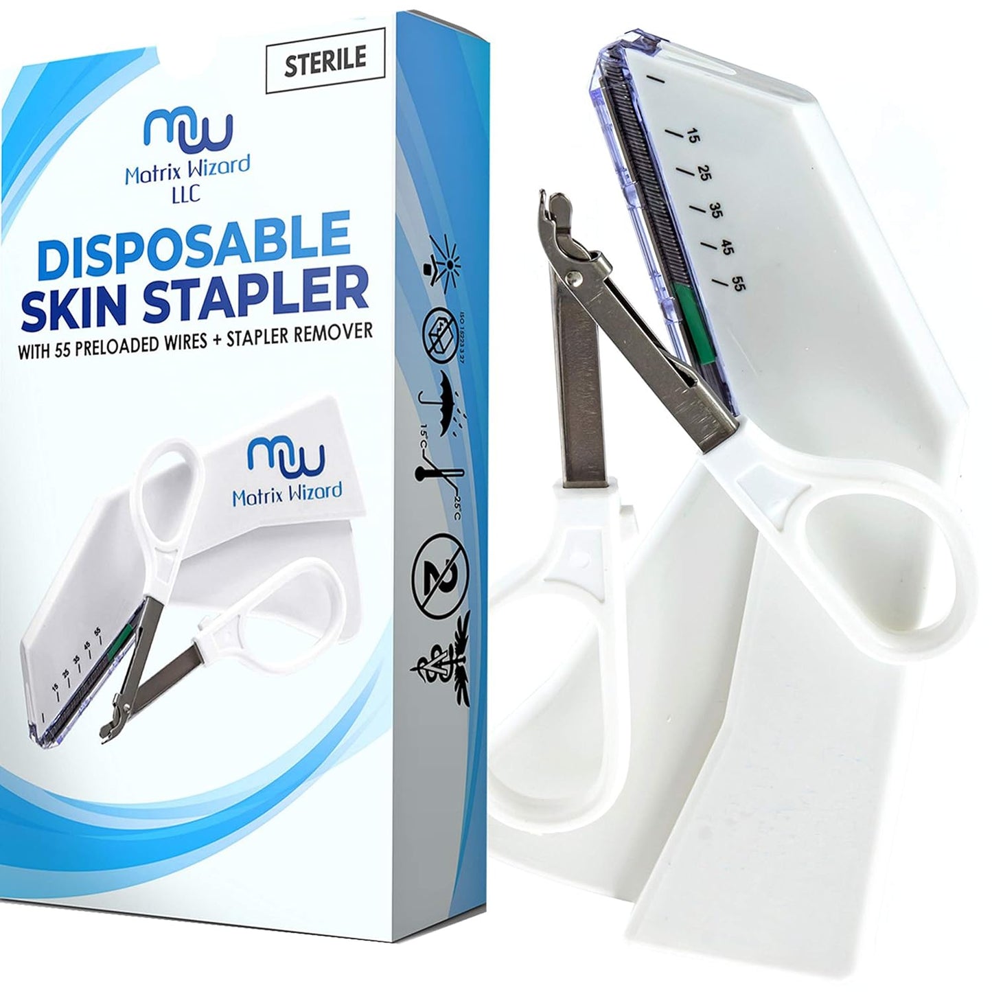 Disposable skin stapler with remover tool

