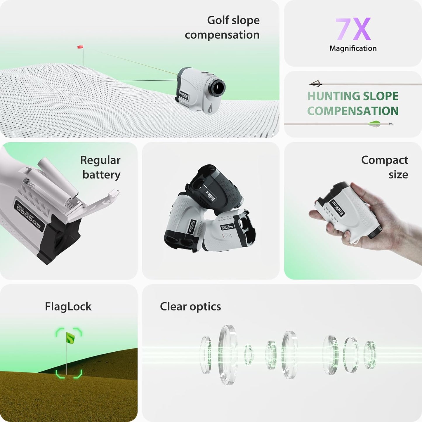 Golf hunting laser rangefinder 1200 yards

