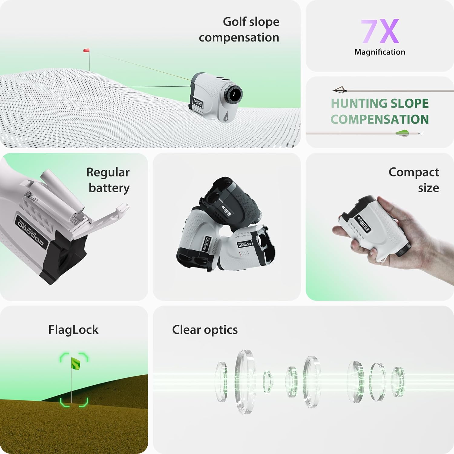 Golf hunting laser rangefinder 1200 yards

