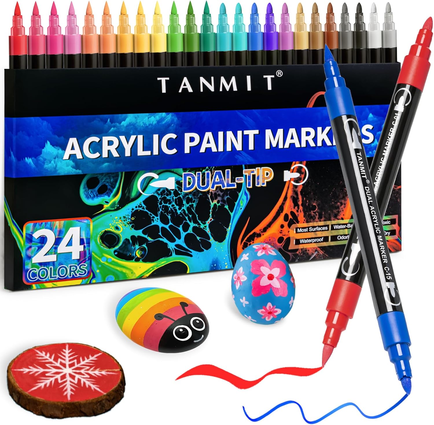 48 Colors Acrylic Paint Pens