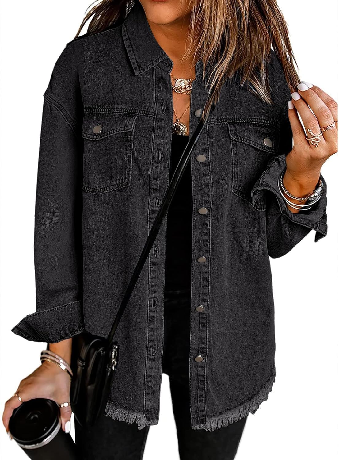 Vetinee Oversized Shacket 