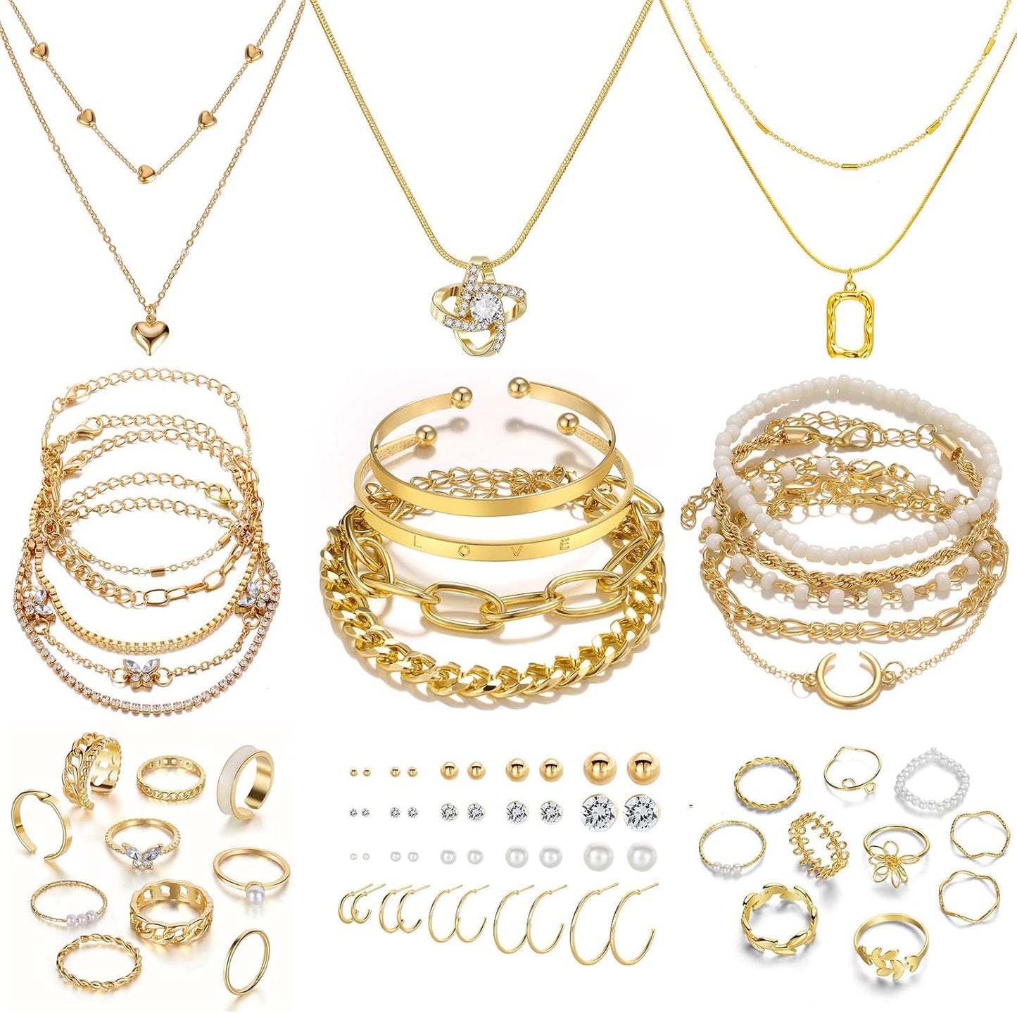  Gold Plated Jewelry Set 