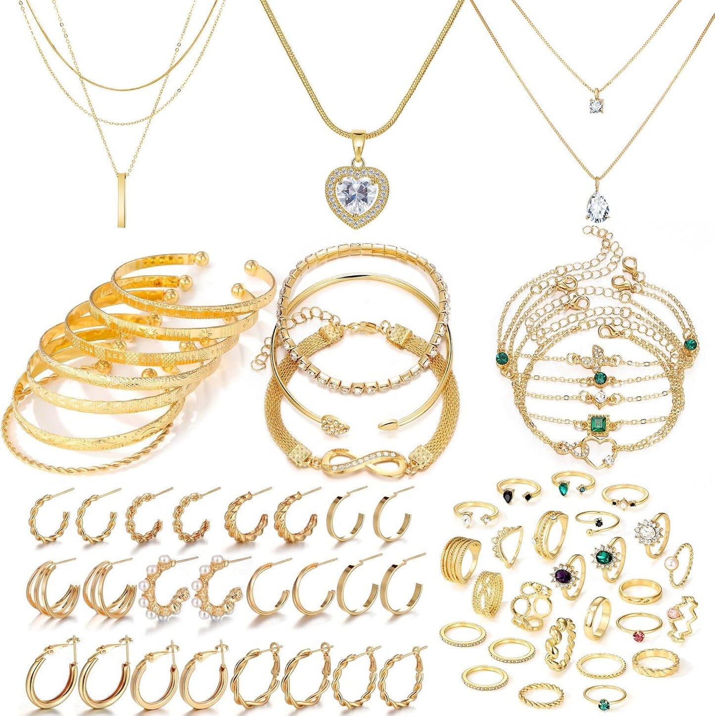  Gold Plated Jewelry Set 