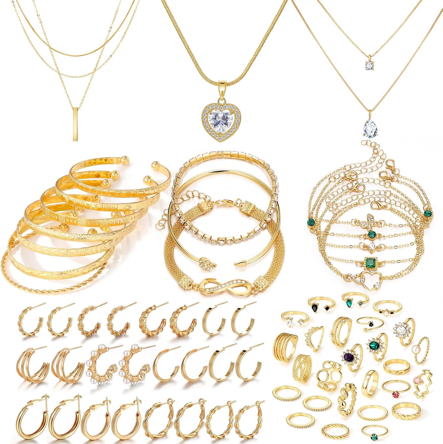  Gold Plated Jewelry Set 