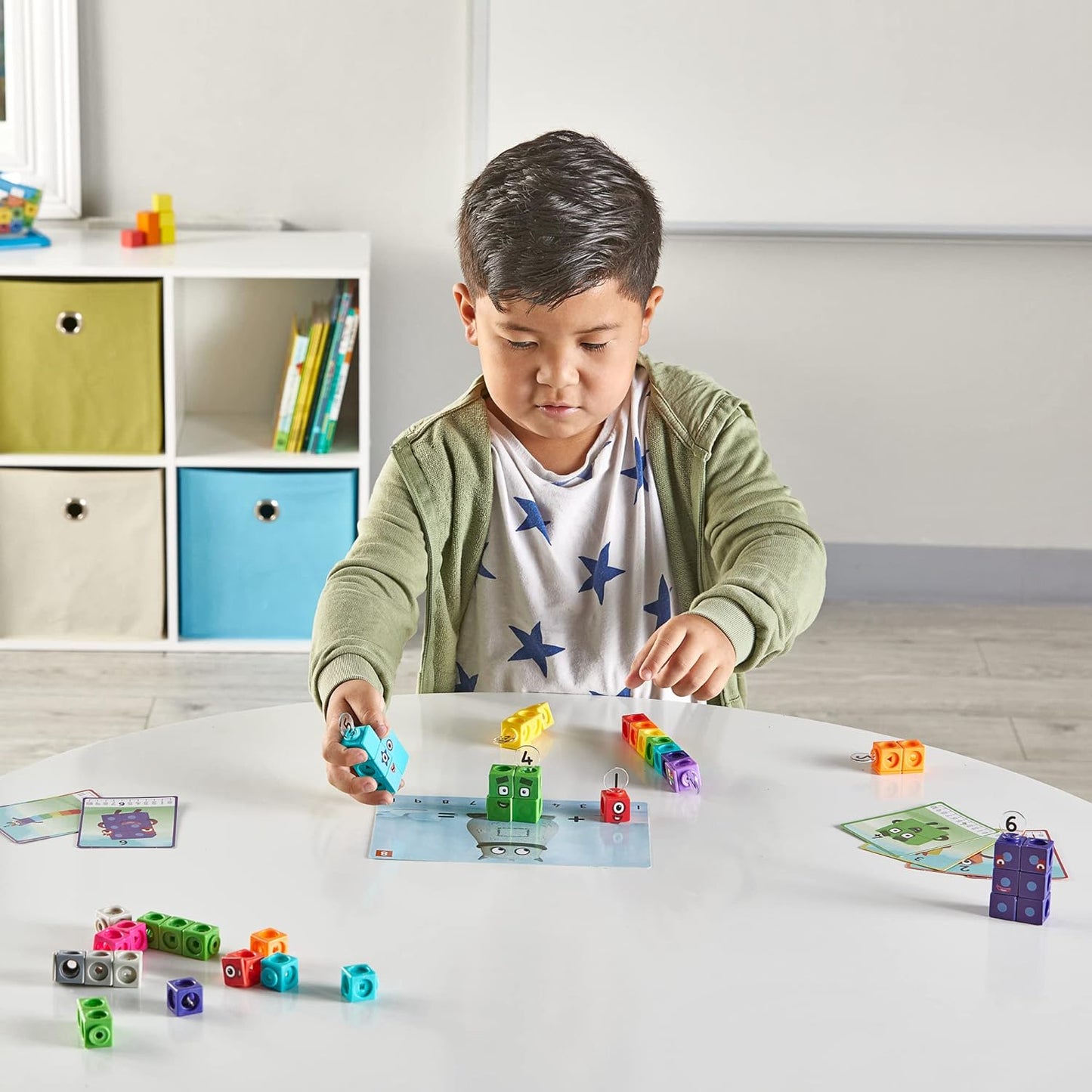 Hand2Mind MathLink Cubes Numberblocks Set - 30 Activities