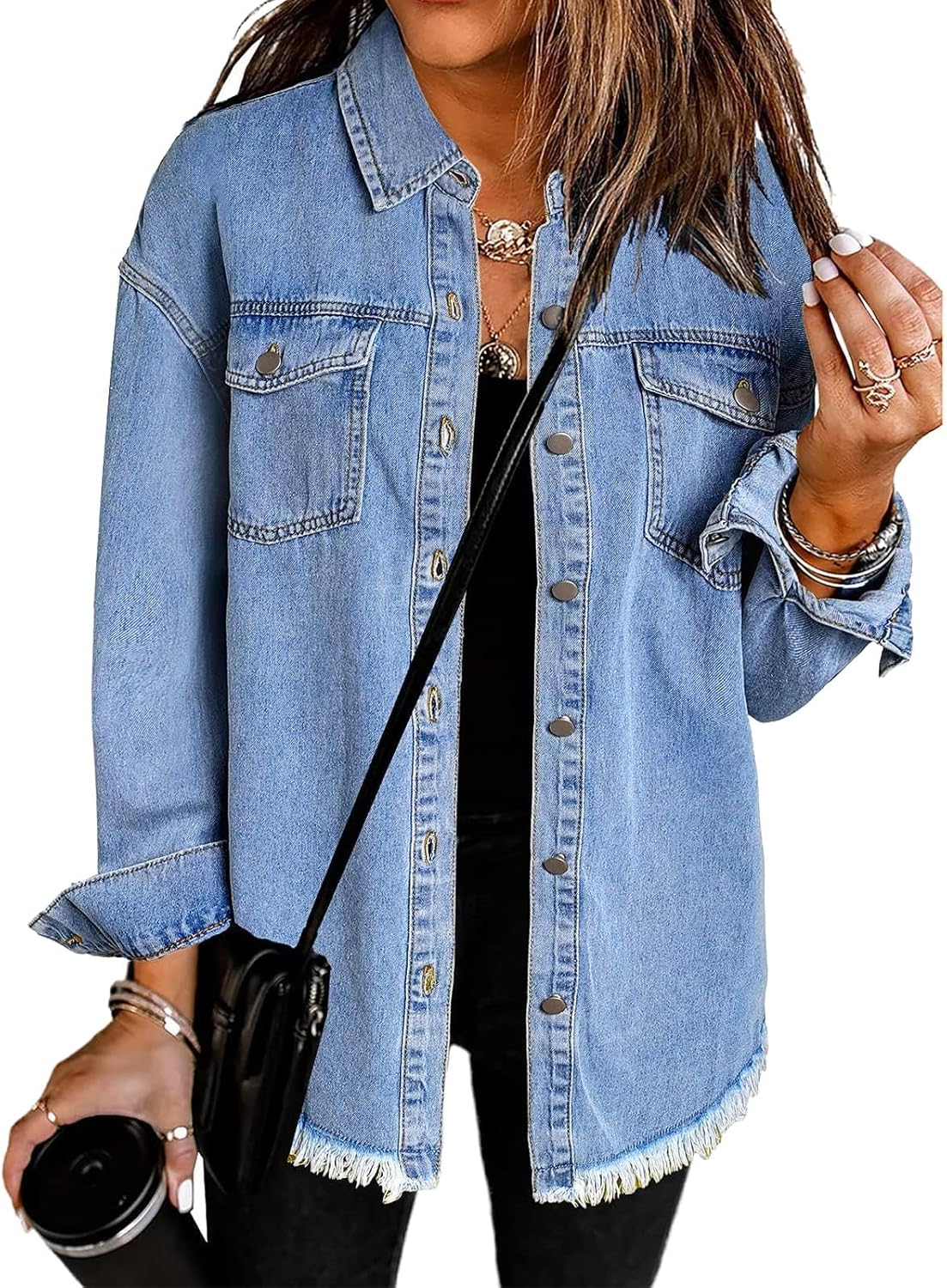 Vetinee Oversized Shacket 