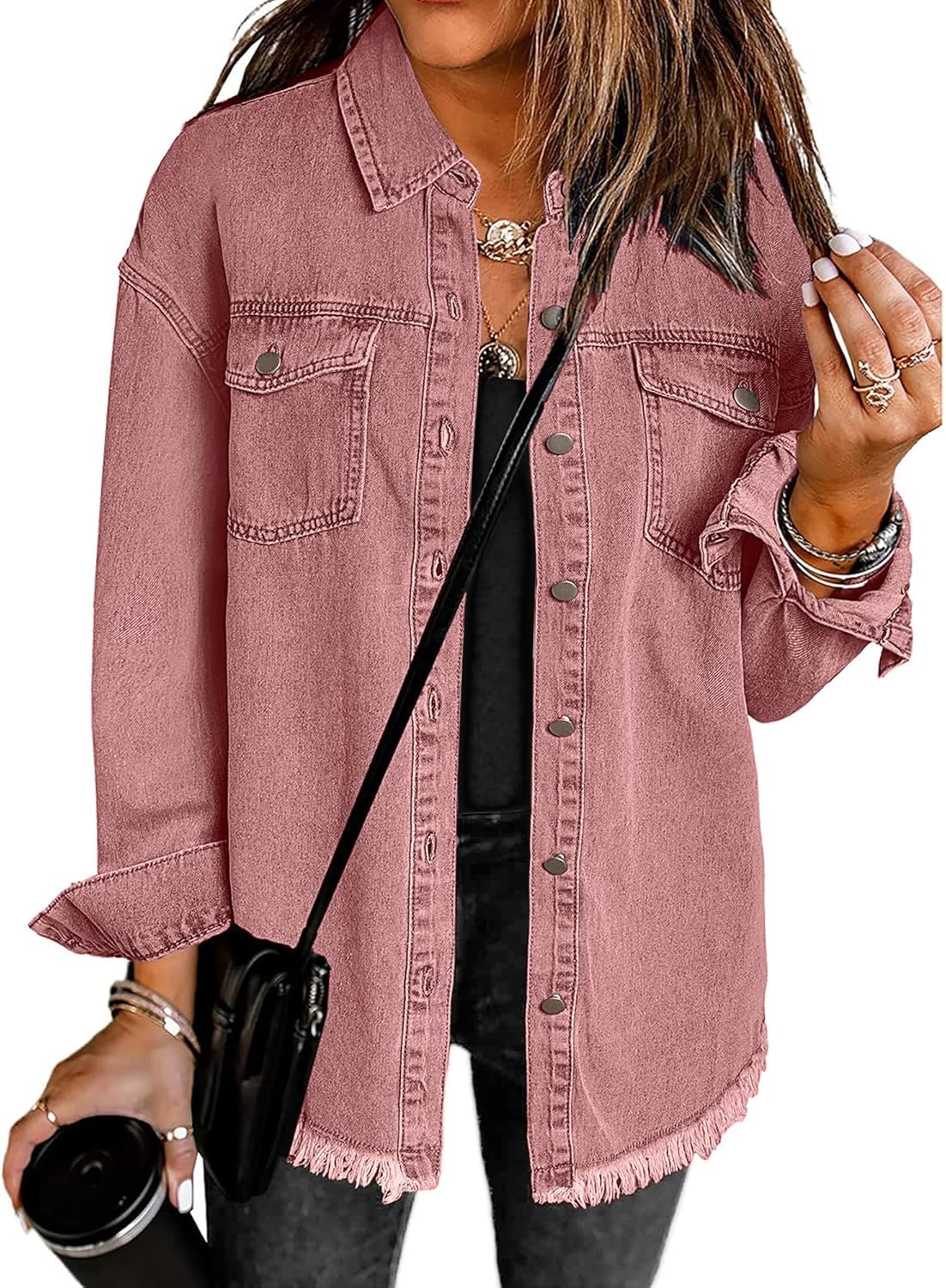 Vetinee Oversized Shacket 