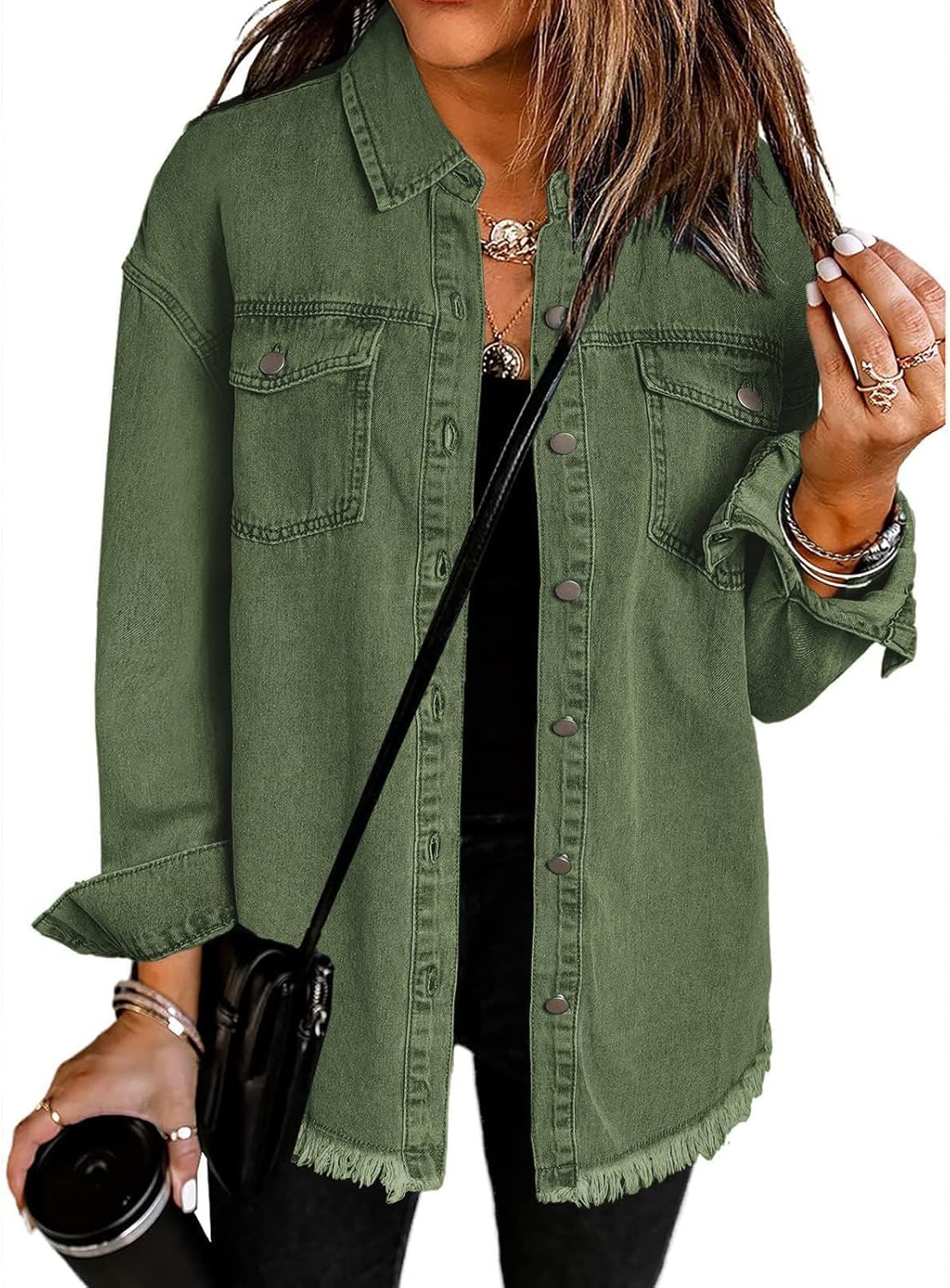 Vetinee Oversized Shacket 