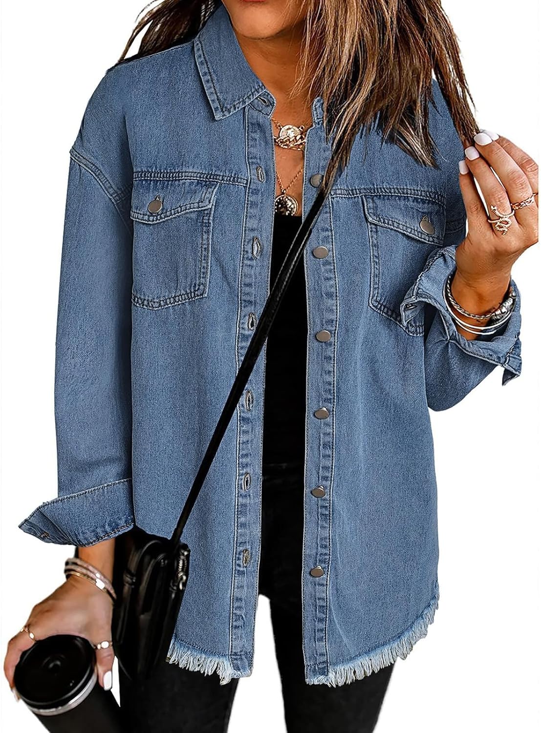 Vetinee Oversized Shacket 