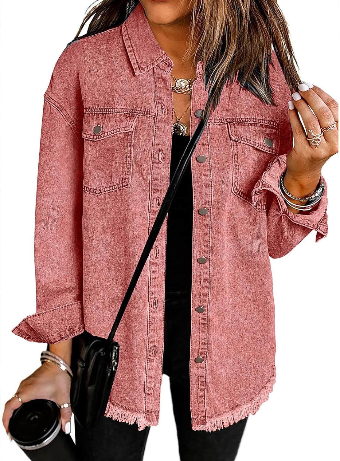 Vetinee Oversized Shacket 
