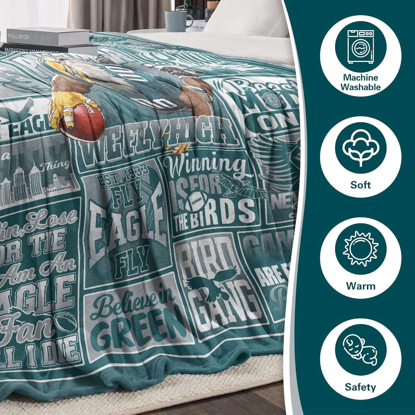 Football Throw Blanket 