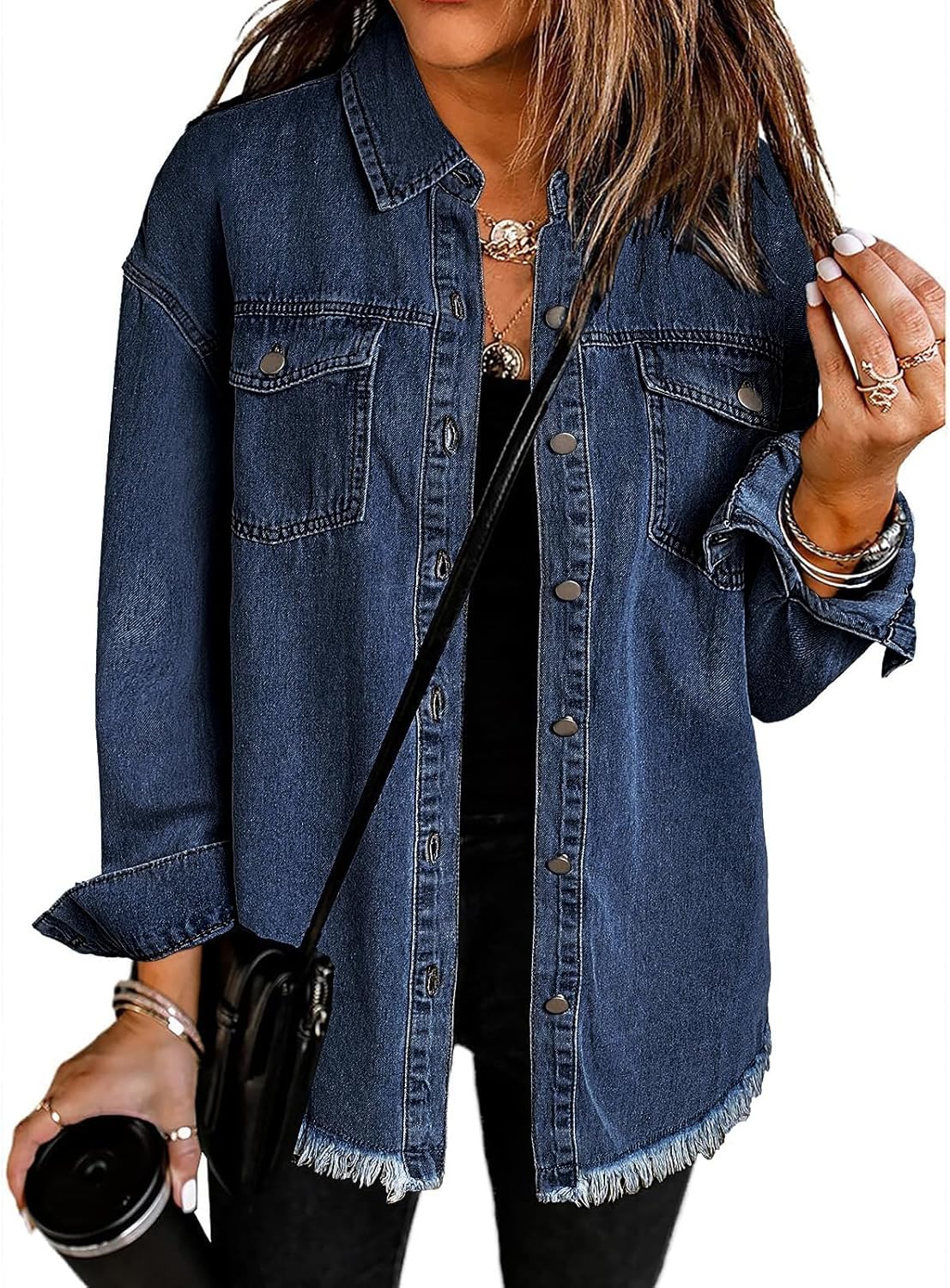 Vetinee Oversized Shacket 