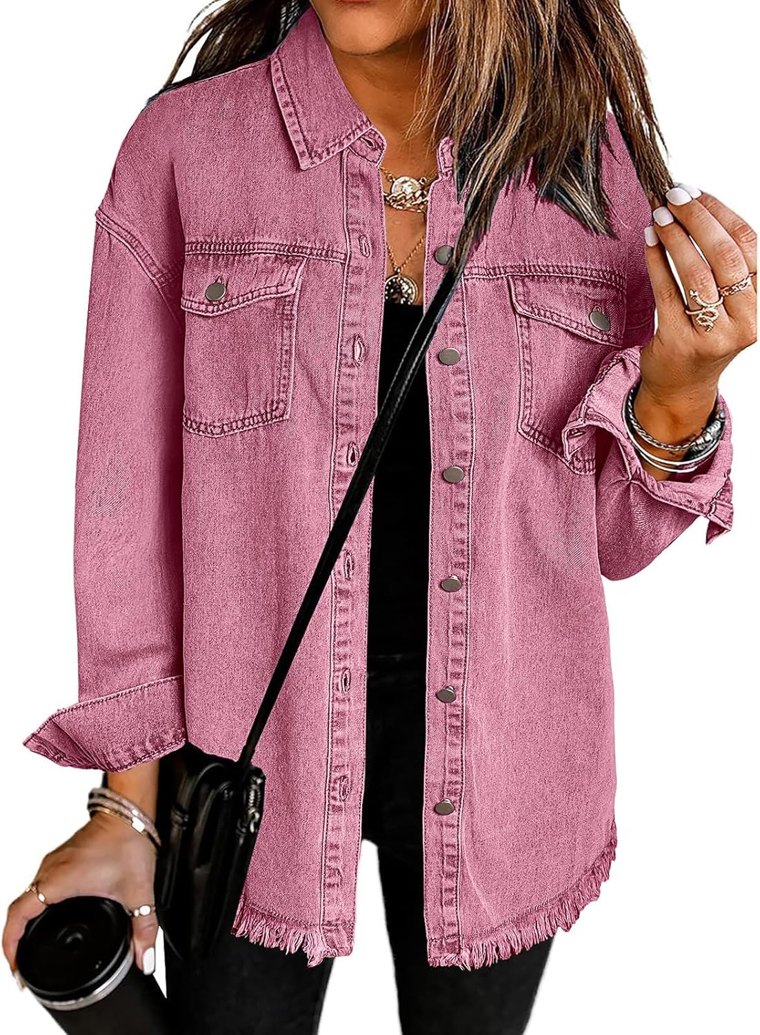 Vetinee Oversized Shacket 