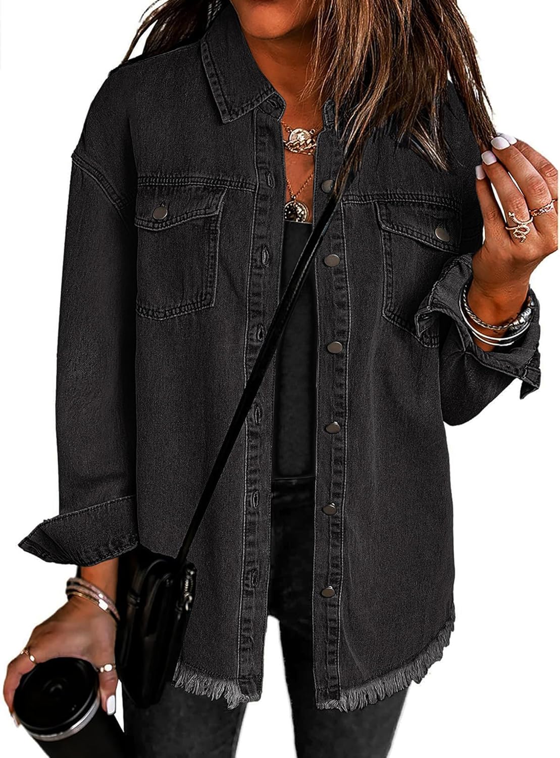 Vetinee Oversized Shacket 