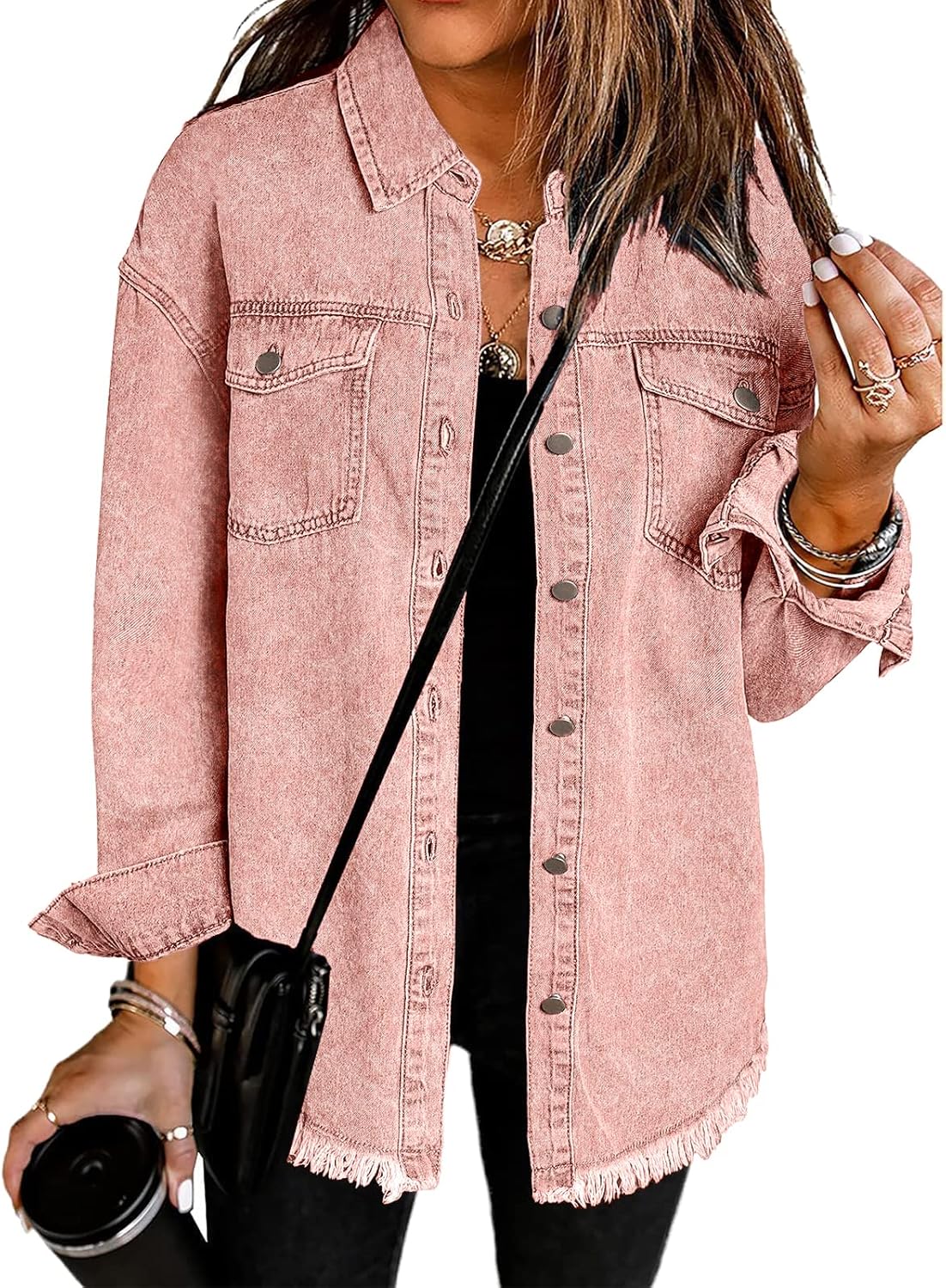 Vetinee Oversized Shacket 