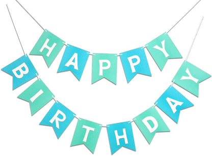 Pink Happy Birthday Banner with Gold Sparkles