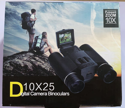 Wildlife observation binoculars with photo and video recording